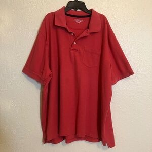 Croft & Barrow Polo Shirt Short-Sleeved Men's Red Not New - Size XXL